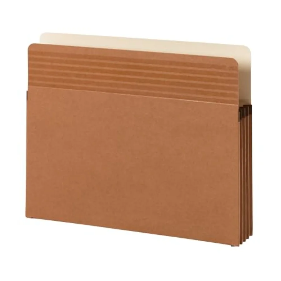 

Easy Grip® File Straight-Cut Tab 3-1/2" Expansion Letter Size Redrope 25 per Box 73208