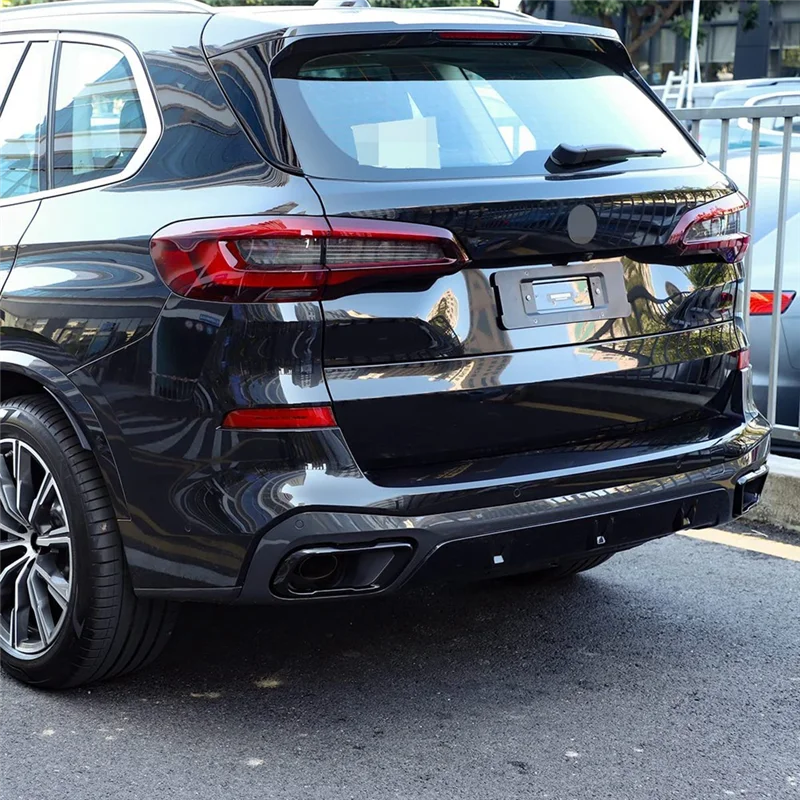

For BMW X5 G05 2021 2022 Car Exhaust Muffler Tail Pipe Trim Cover Stainless Steel Exterior Accessories Parts Kit-X67A