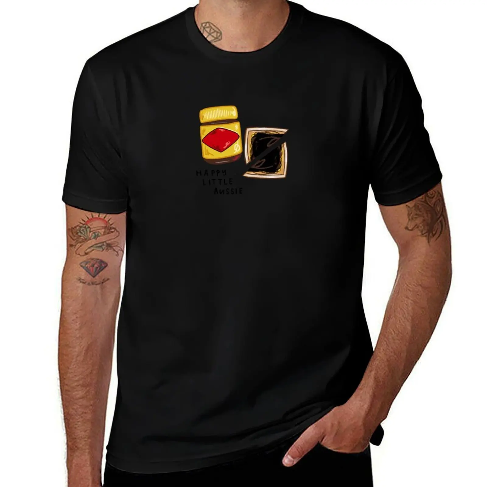 Happy Little Aussie T-Shirt Urban Style Casual Short Sleeve Top T-Shirt