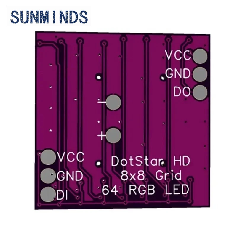 Dotstar alta densidade 8x 8 matriz 64 bits Rgb conduziu a tela do pixel