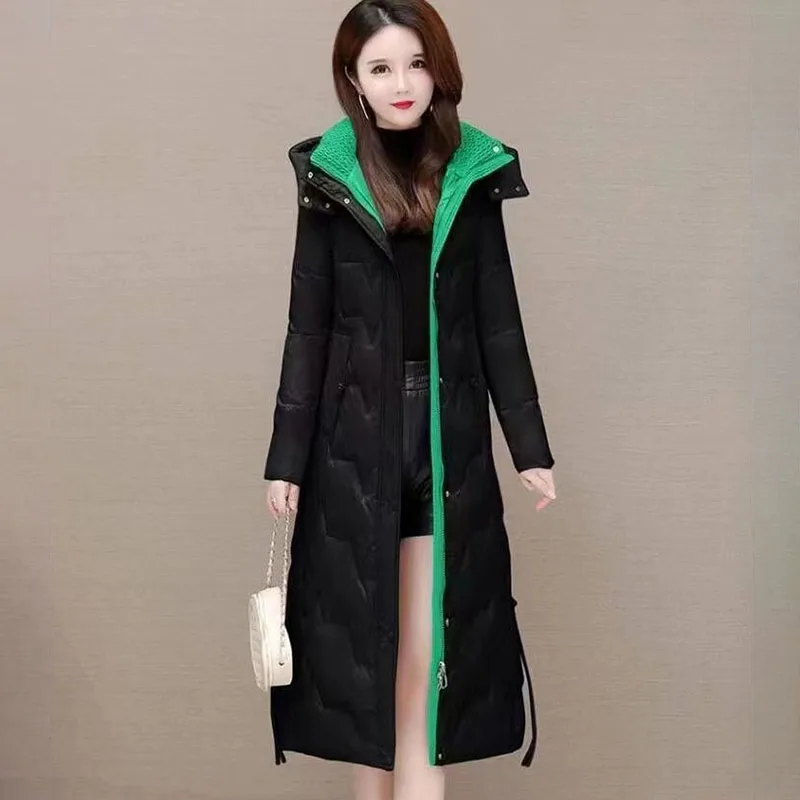 Piumino in cotone di alta qualità Giacche imbottite calde e spesse da donna invernali, nuovo soprabito Parker con cappuccio femminile We Have 4XL, 5XL
