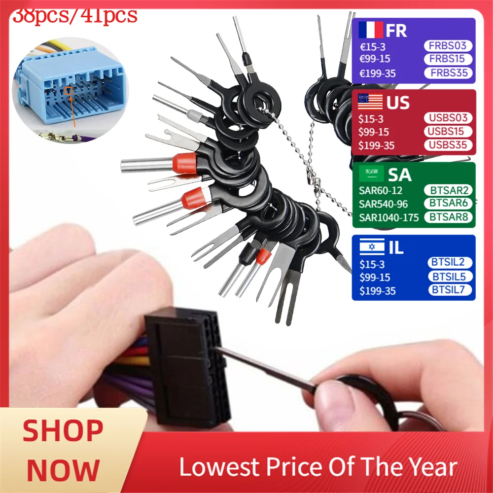 

Car Terminal Removal Electrical Pin Extractor Tool Automotive Plug Circuit Board Wire Kit for Connectors Accessories