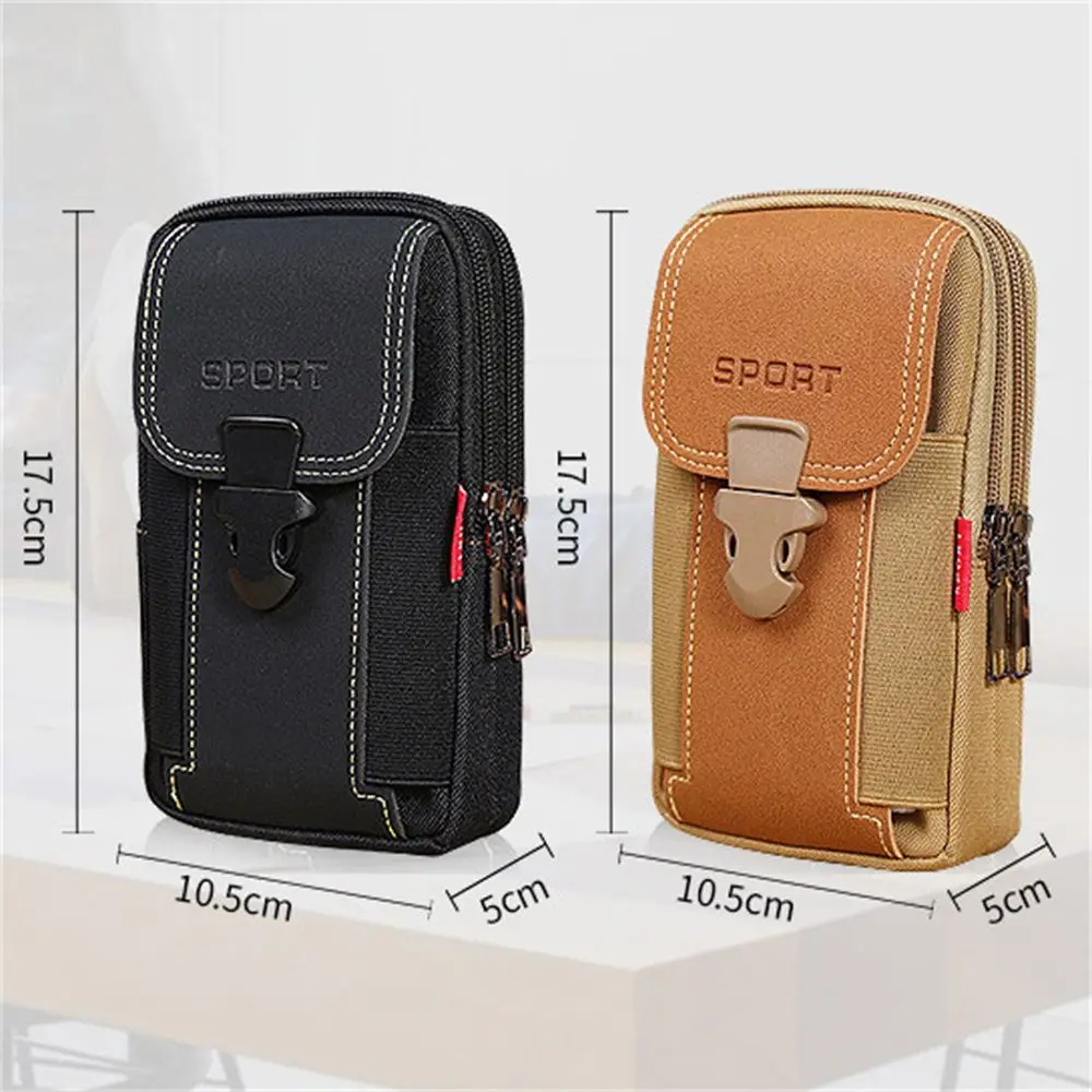 Men Oxford Wallet Phone Cover Pocke Pouch Phone Bag Belt Pouch Waist Bag Phone Holder Fanny Bags