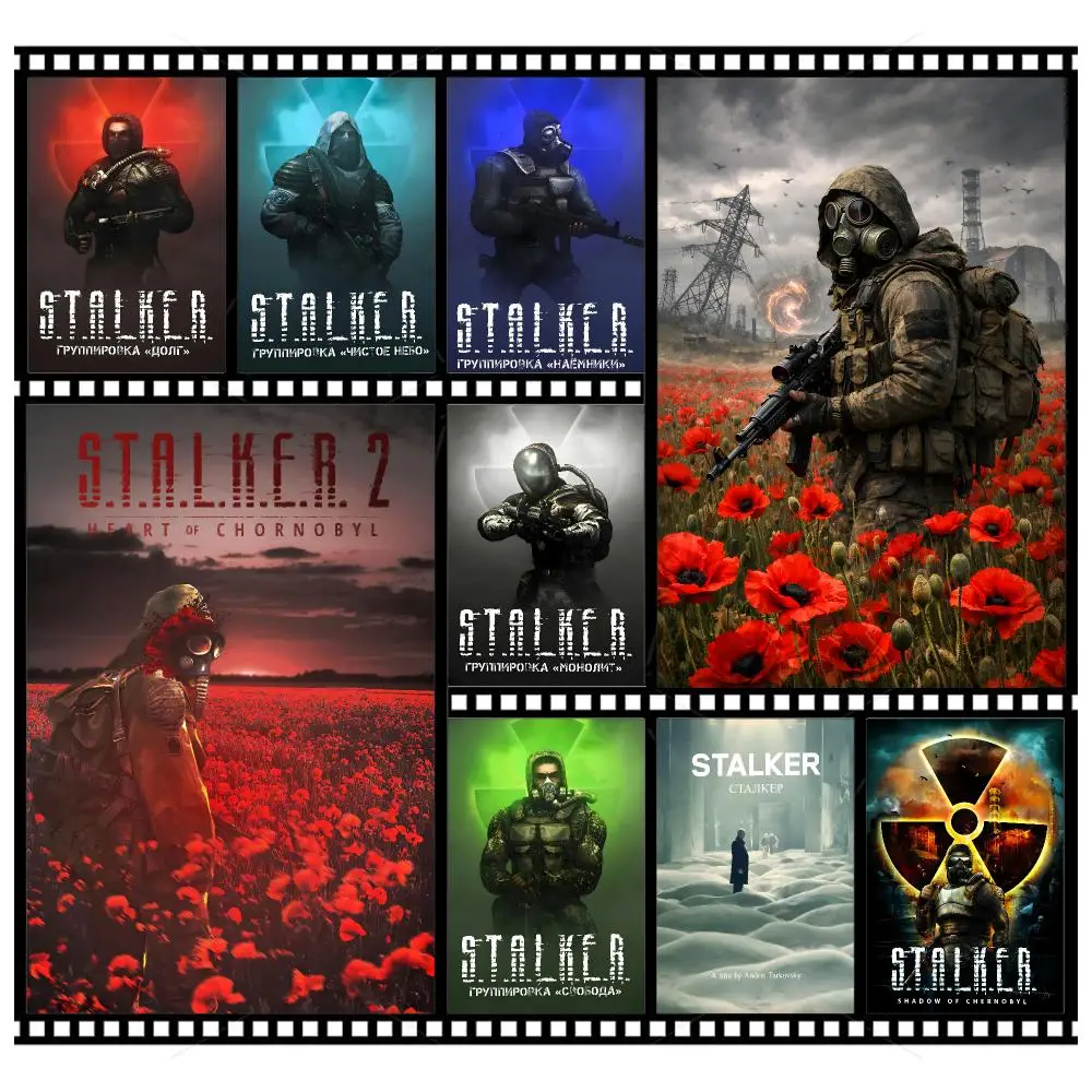 Game Shooter S-STALKER Poster Wall Art Poster HD Waterproof PP Print Bedroom Living Room Office Decor Gift