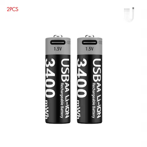 Kuugro Li-ion AAA and AA Rechargeable Batteries USB Lithium-ion 3400mWh 1.5V AA Rechargeable Batteries+1100mWh 1.5V AAA Battery - Image 7