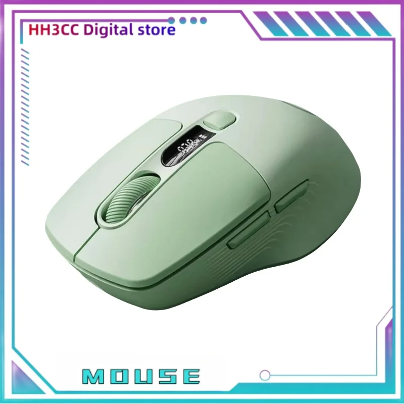 Q1 Wireless Dual-Mode Screen Display Silent Office Mouse 3-Speed Dpi Intelligent Sleep High-Value Appearance Comfortable Grip