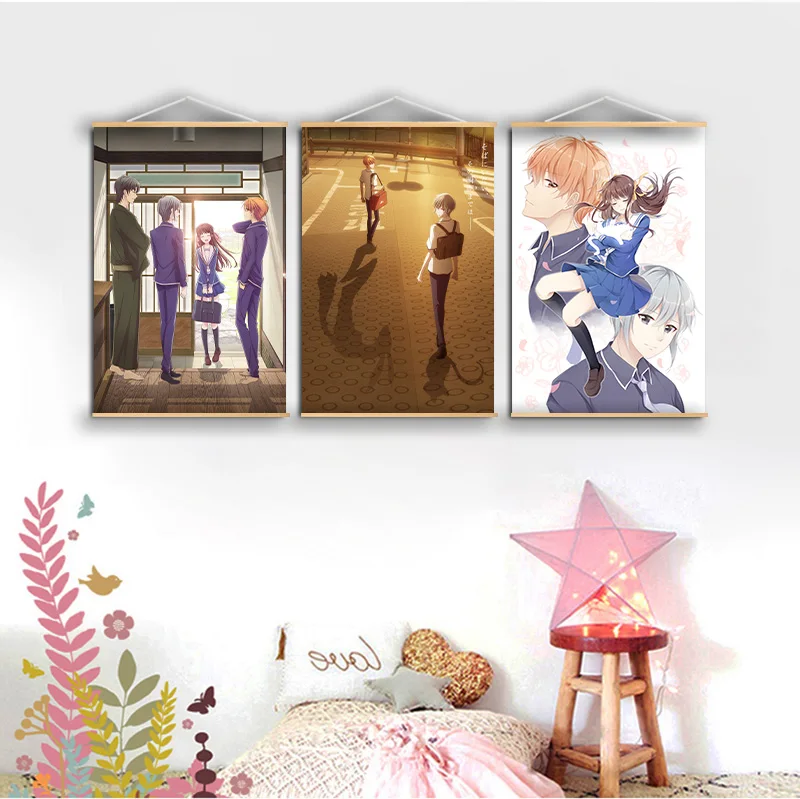 Anime Manga Honda Tooru Wall Art Poster Canvas Painting Solid Fruits Basket Prints Living Room Decoration Home Decor Modern