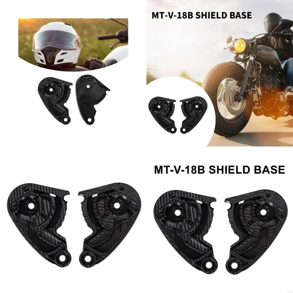 

1 Pair Helmets Visors Gear Base Plate Motorcycle Helmets Face Shield Visors Base X37F