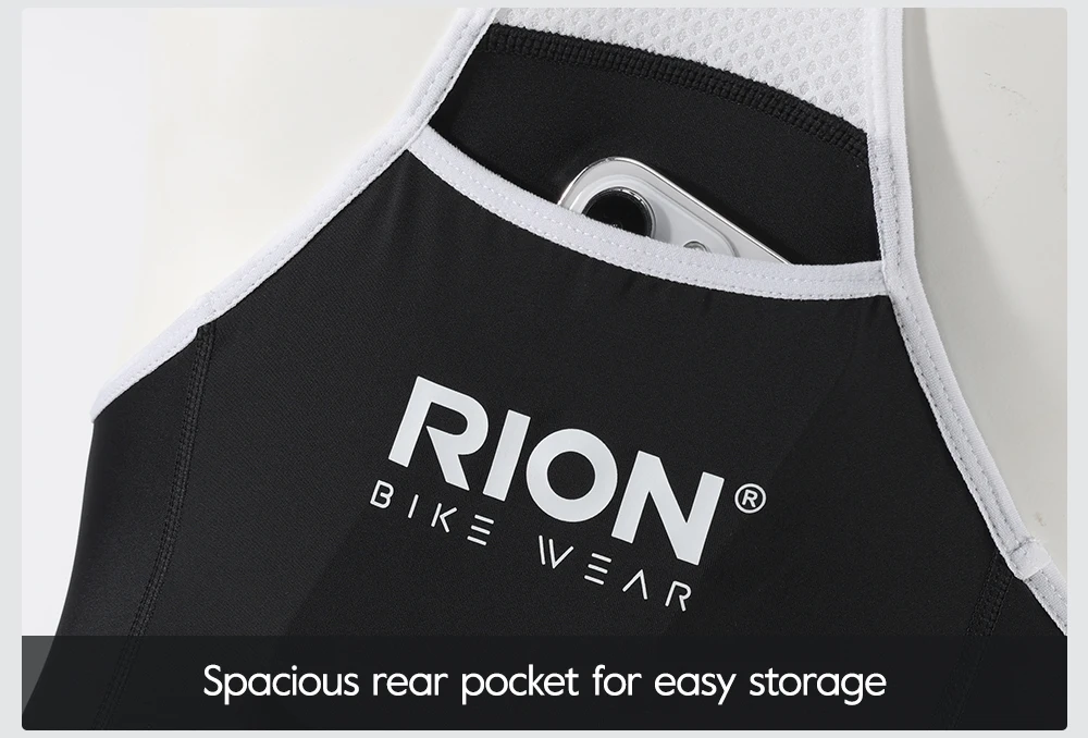 RION Herren Radsport-Trägerhose Rennrad MTB Tights Dolomiti 8H Polsterung Pro Fahrradbekleidung Sommer Sportbekleidung Atmungsaktiv – Detail 16