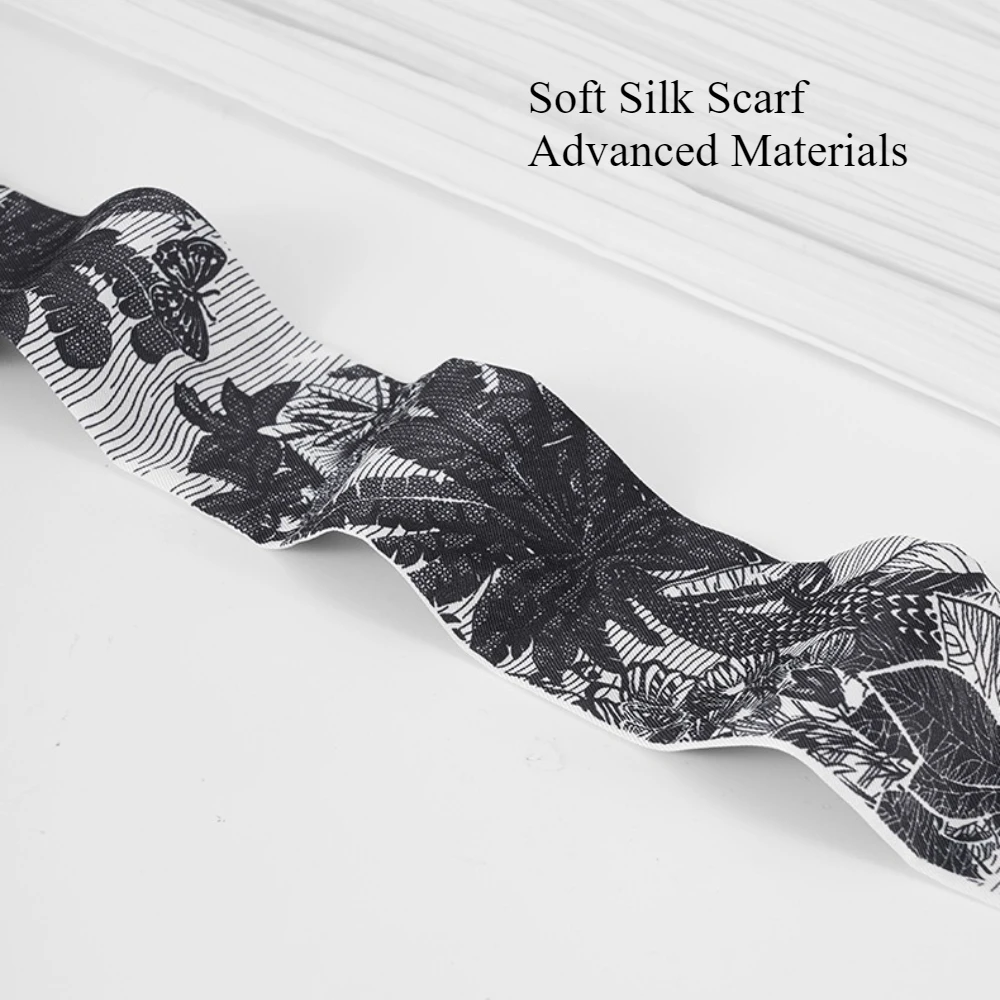 

Longchamp Mini Silk Scarf for Handbags DIY Handle Transformation Kits Bag Charm Accessories Hair Ribbon Wrap Tie Bundle Scarf