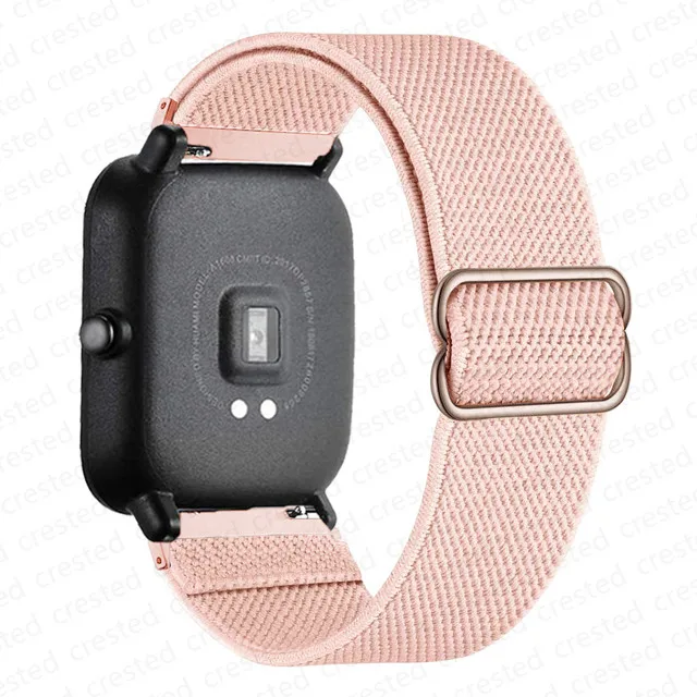 20mm/22mm Band für Amazfit GTS 4/2/GTS2 Mini/GTR/4/3/Pro/GTR2 Nylon-Elastik-Uhrenarmband Amazfit Bip 6 5/Active 2/Helio Armband