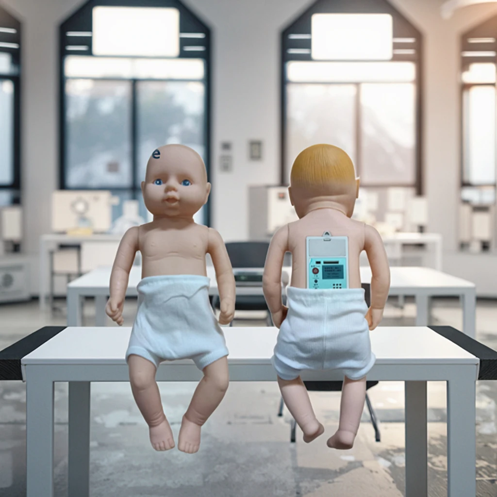 Bambola per la cura interattiva ad alta intelligenza per l'addestramento degli infermieri Esperienza pratica Simulatore di bambini