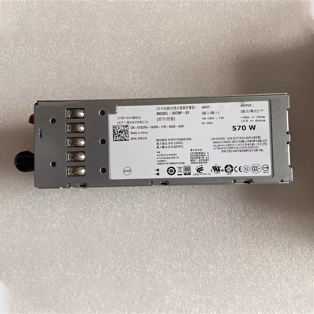 Imagem -02 - Fonte de Alimentação do Servidor para Dell R710 T610 570w Vpr1m Fu100 Yfg1c 7nvx8 C57a-s0 A570p01