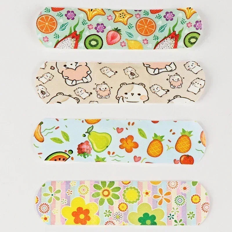 50pcs Cartoon Animal Pattern Waterproof Kids Band Aid Stickers AdhesiveWound Strips Plasters for Children Bandage Hemostasis