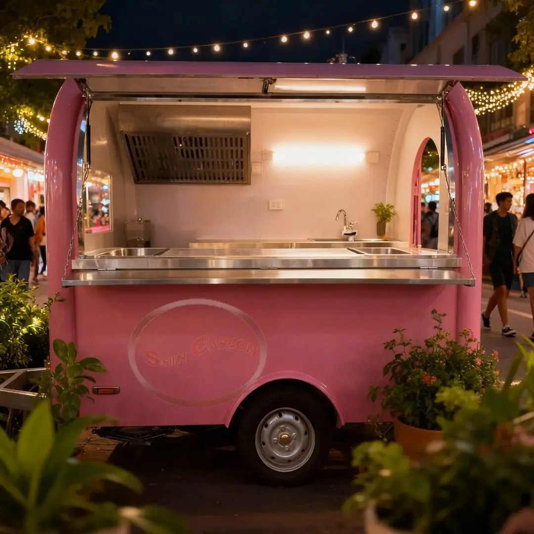 

Full Kitchen Food Truck Mobile Restaurant for Sale Fast Food Street Ice Cream Fruit Flower Truck China