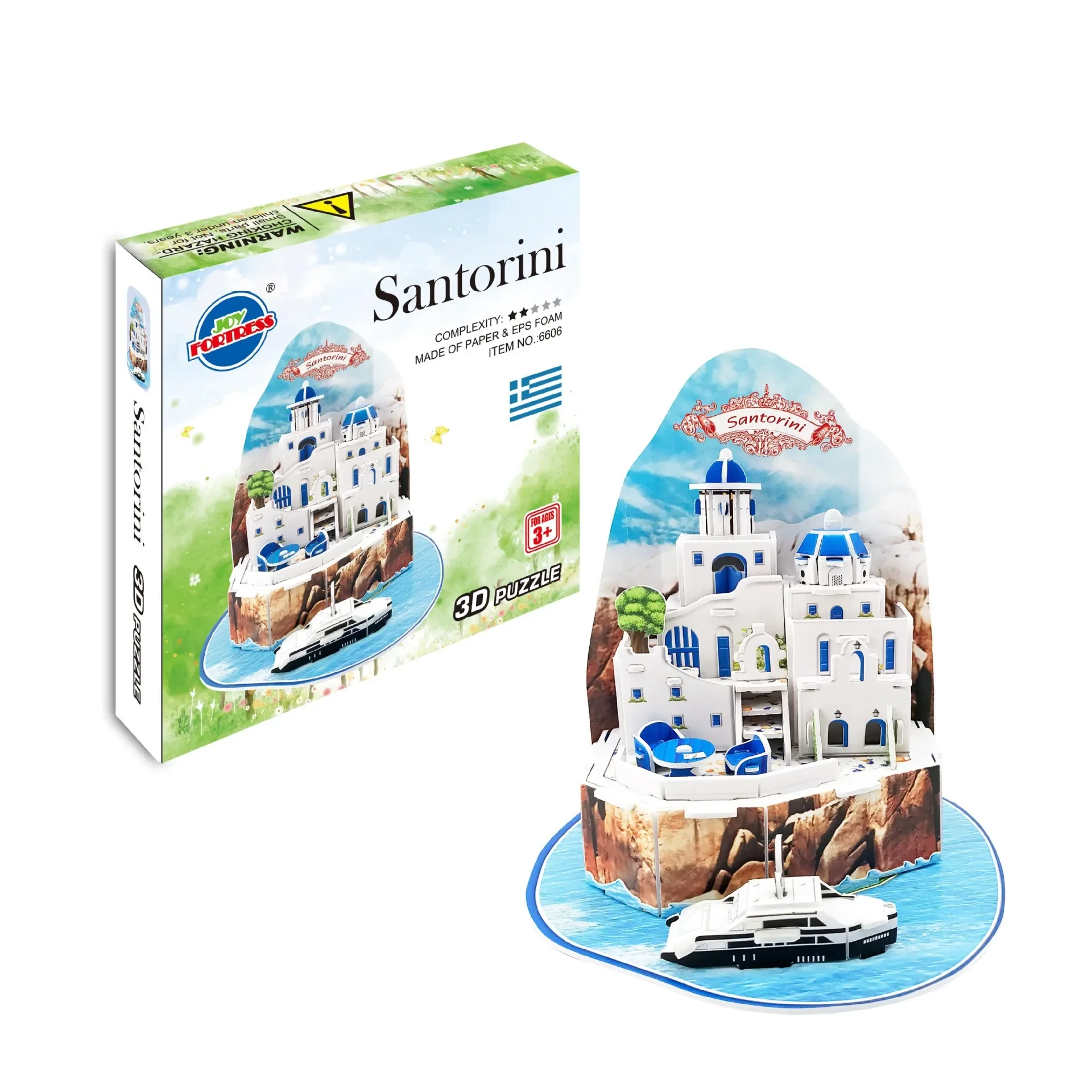 HongKong Bank of China Tower London Big Ben Santorini House Rome Colosseum 3D Puzzle Paper DIY Toy Birthday Christmas gift 1pc