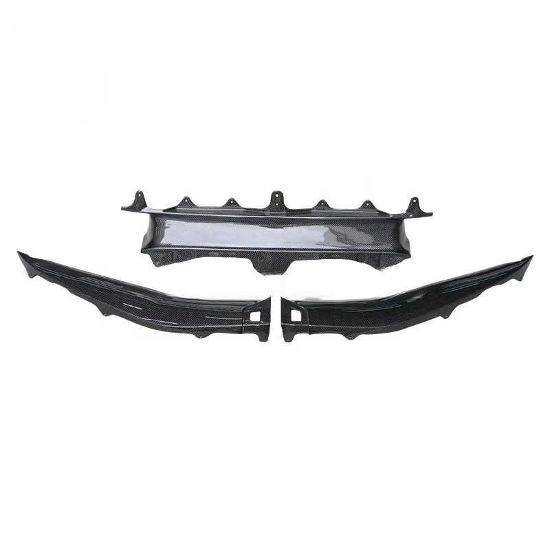 for OEM Style Carbon Fiber Front Bumper Lip Spoiler for Ferrari 296 GTB Protection Guard Air Deflector Accessories