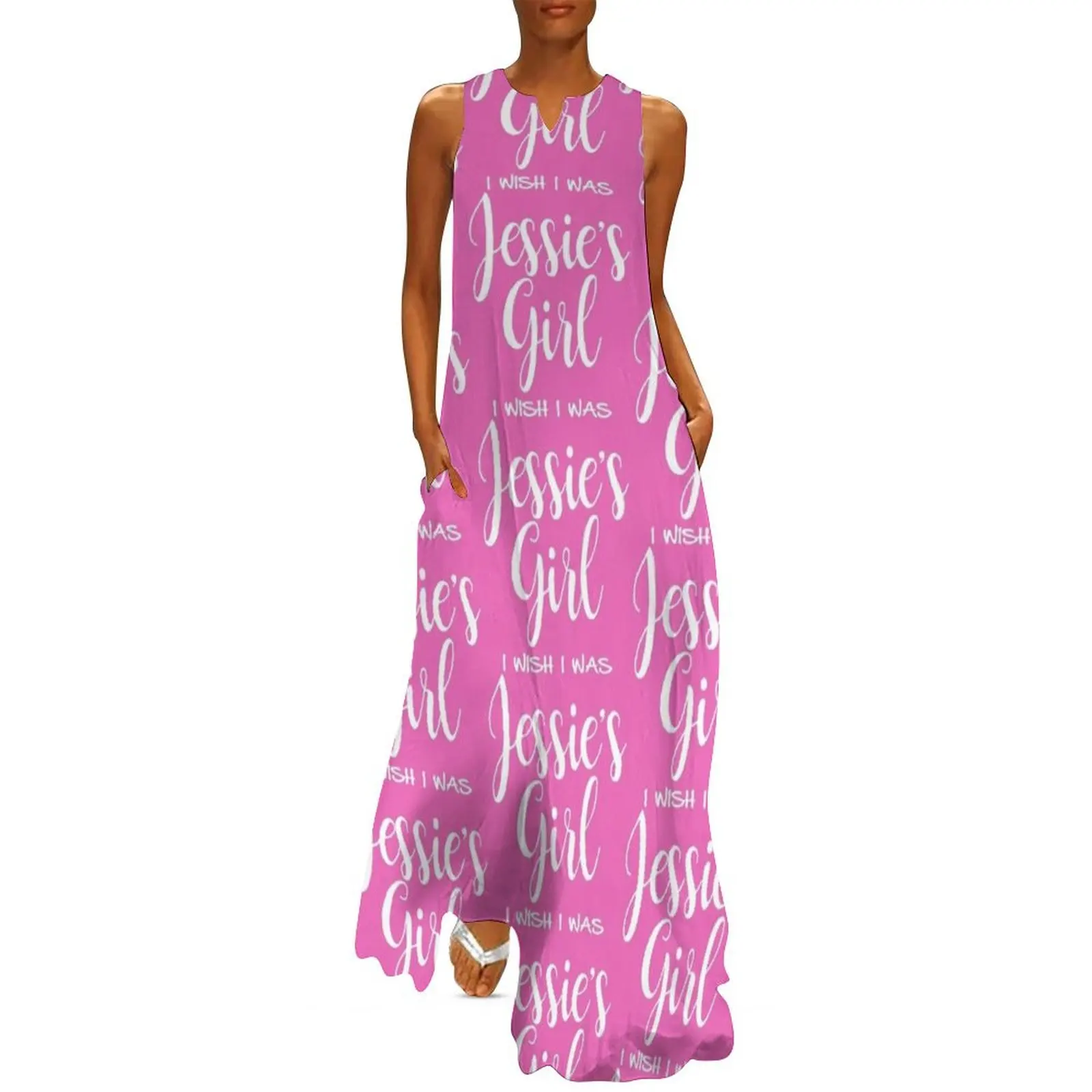 

I wish I was Jessie's Girl - White Long Dress Women's summer dresses bandage dress dresses for special events Dress