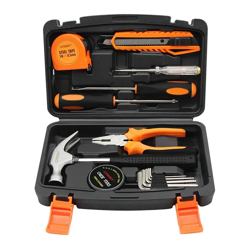 13PC/set  Household Hand Tool Kit Professional Electrician Maintenance Tools Set Tool Box Pliers tool