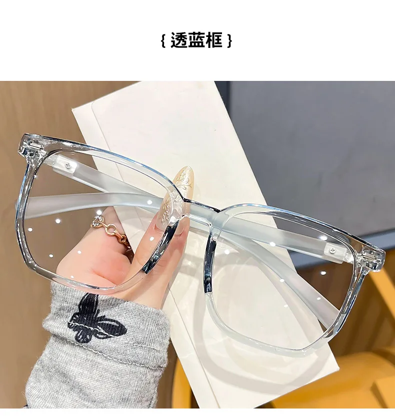 Polygon-Lesebrille mit großem Rahmen +0,5 +0,75 +1,25 ~ +4,0 Damen Herren Anti-Blaulicht-blockierende Brille Optisches Spektakel – Detail 15
