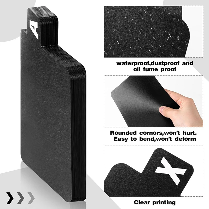 New-104 Pcs Vinyl Record Dividers DVD Alphabetical Dividers A-Z Alphabetical Dividers Vinyl Record Organizer With Alphabet