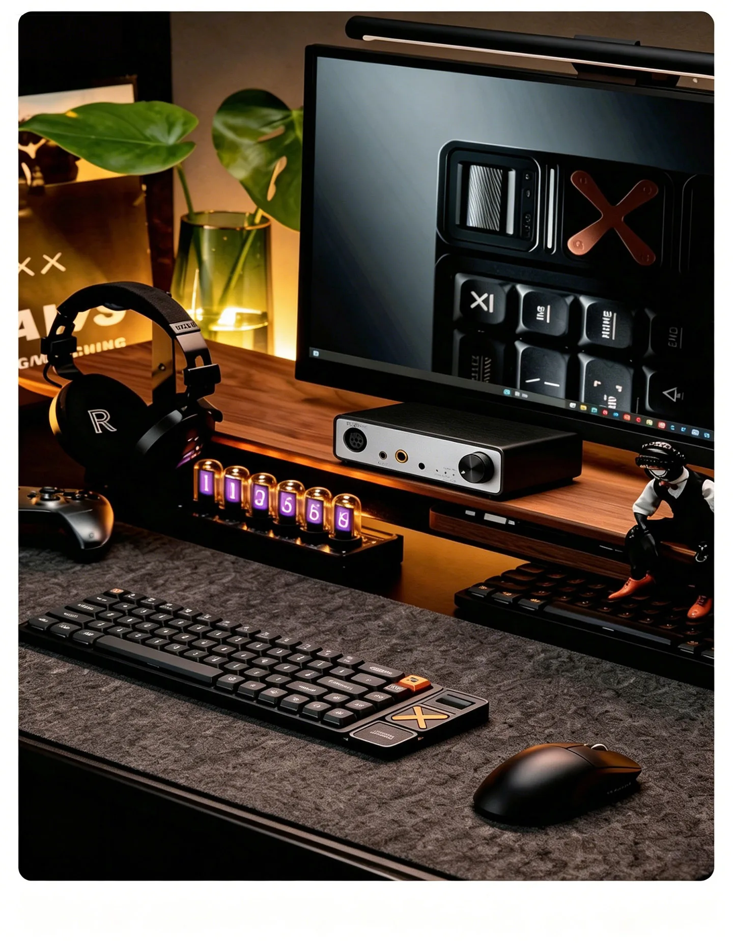 YJCO HiFi Balanced Kopfhörerverstärker TPA6120A2*2 Chip 4.4/3.5/6.35/XLR Ausgang DC12V, Audiophiler Desktop Balanced Amp E300 – Detail 9