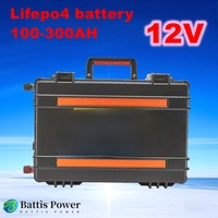 12V 200Ah 100AH 150AH 300Ah 400AH 500Ah 600Ah Lifepo4 lithium battery bluetooth BMS Power Supply for inverter fishing boat