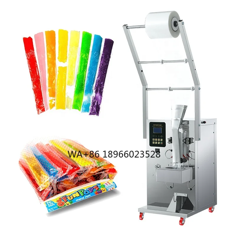 

Automatic Liquid Juice Ice Pop Jelly Stick Popsicle Sachet Filling Sealing Packaging Making Machine for Small Business