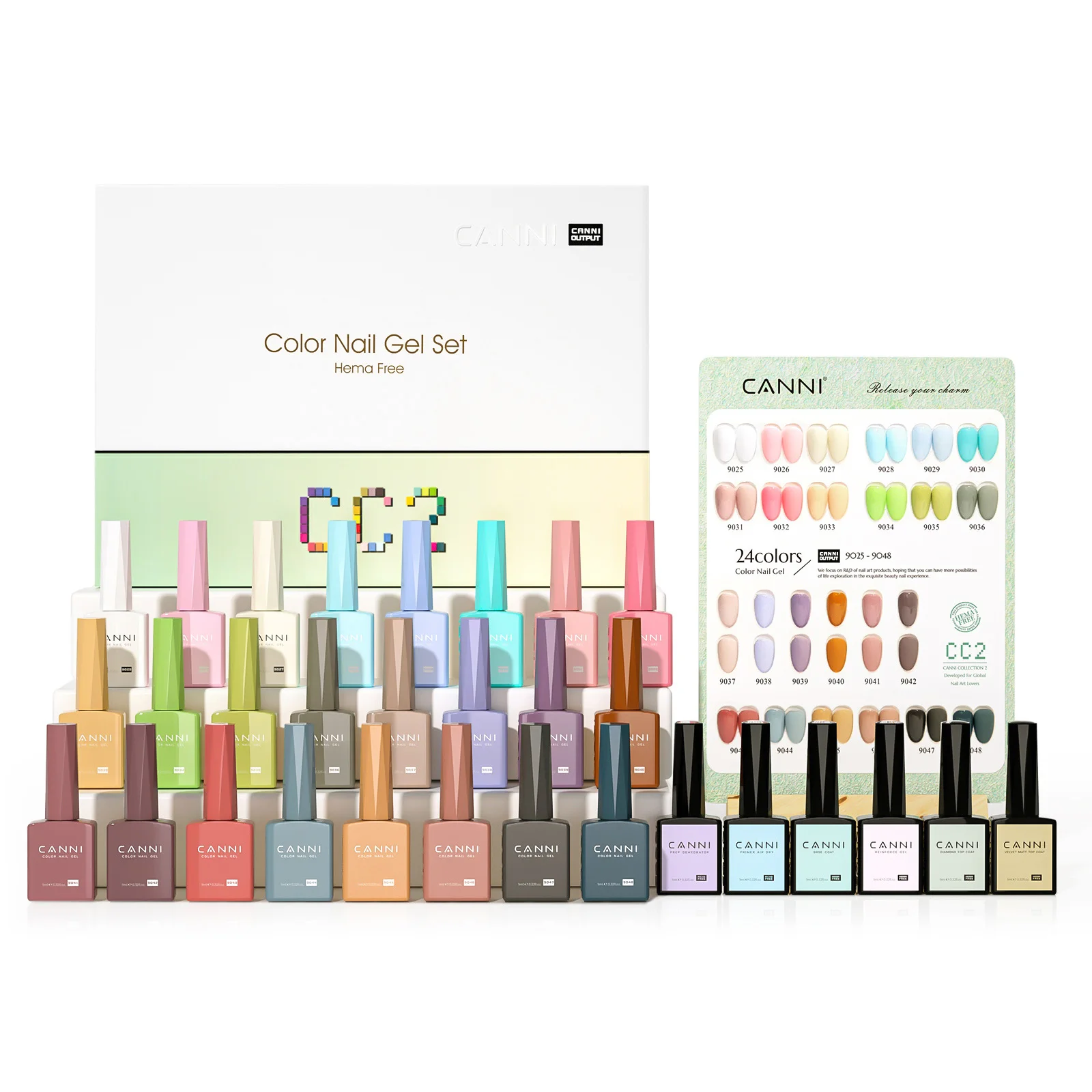 CANNI 9ml/Kit Nail Gel Polish Fast Shipping From US Warehouse HEMA FREE Full Coverage Professional Long-lasting Gel Varnish