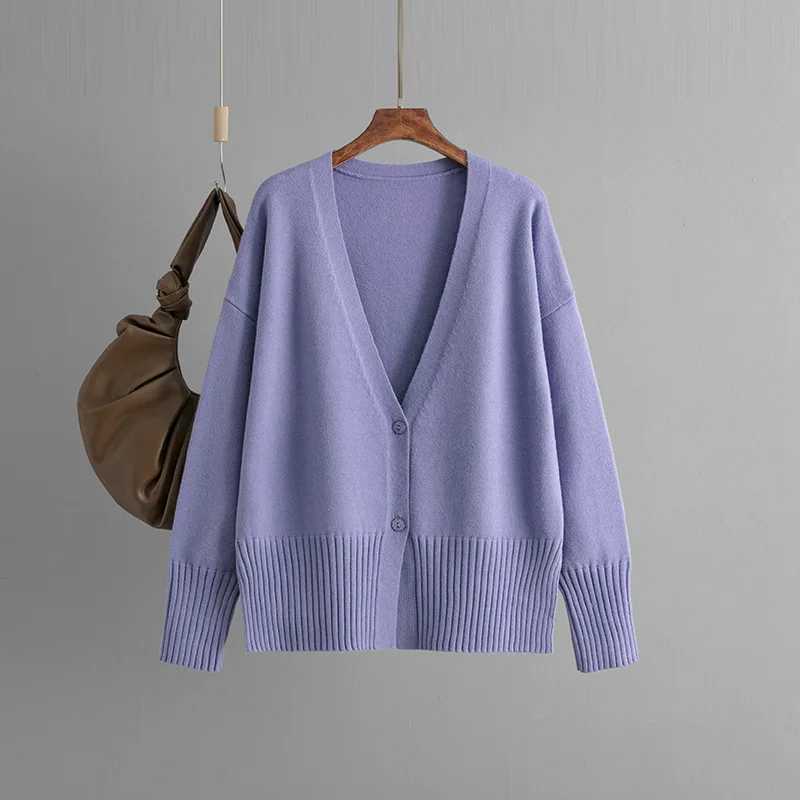 Spring Fall Knitted Sweater Cardigan Tops Women Casual Single Breasted Knitwear Coats Korean Fashion Long Sleeve Abrigos Blusas