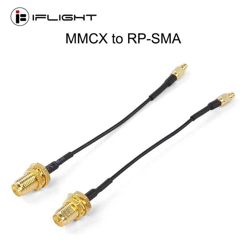 IFlight MMCX to RP-SMA straight inner hole inner needle 5.8GS.BUS image transmission RF cable for FPV Racing Drone