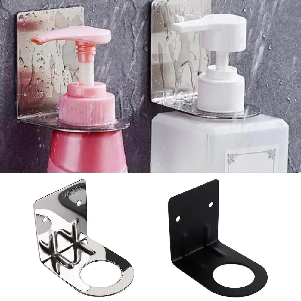 Quality Wall Mounted Stainless Steel Bathroom Shelves with Reducing Ring Matel Hook Shower Rack Bottle Holder Shampoo Organizer