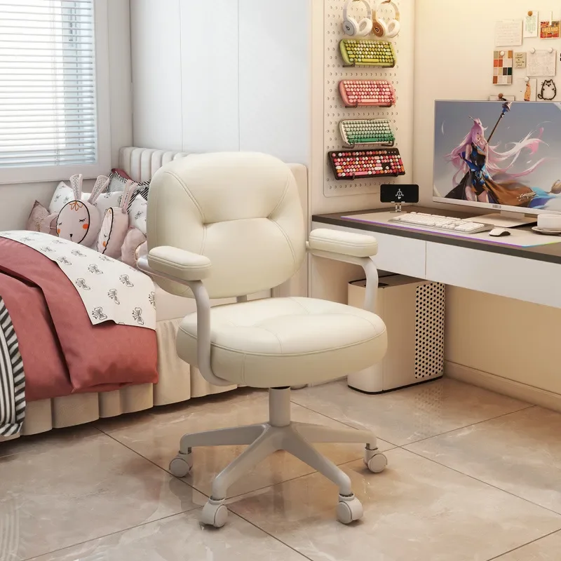 Ergonomic Computer Chair for Home Office Study Desk Bedroom Makeup Vanity Comfortable Back Support Seating