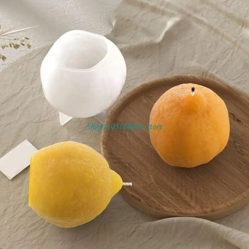 R53F Flexible Silicone Mold for 3D Lemon Scented Soap Making Chocolate and Home Crafting Epoxy Resins Mould
