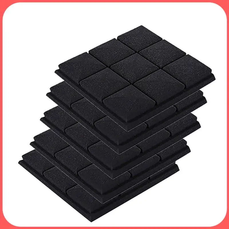 A76I-Acoustic Foam Panels, 5 Pack 30X30x5cm Mushroom Studio Wedge Tiles, Sound Panels Sound Proof Foam Panels