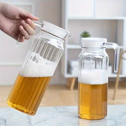 1.1L Large Capacity Water Jug Plastic Transparent Juice Tea Milk Kettles Bar Party Wine Beer Bottle Kitchen Drink Storage Pot