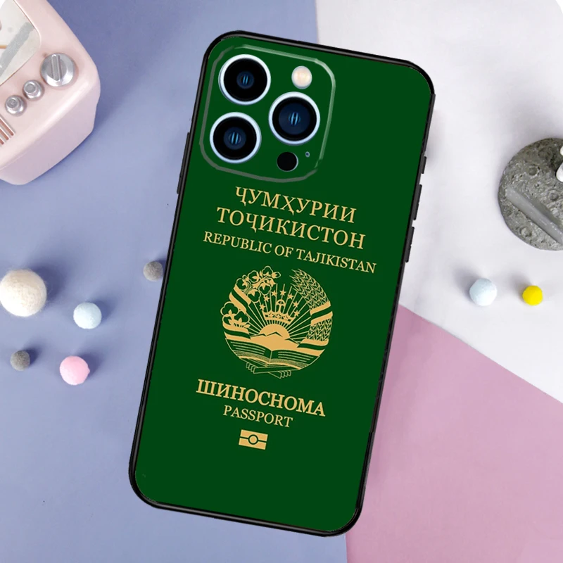 Tajikistan Flag Phone Case For iPhone 16 15 14 12 11 13 Pro Max Mini Plus X XS Max XR Back Cover