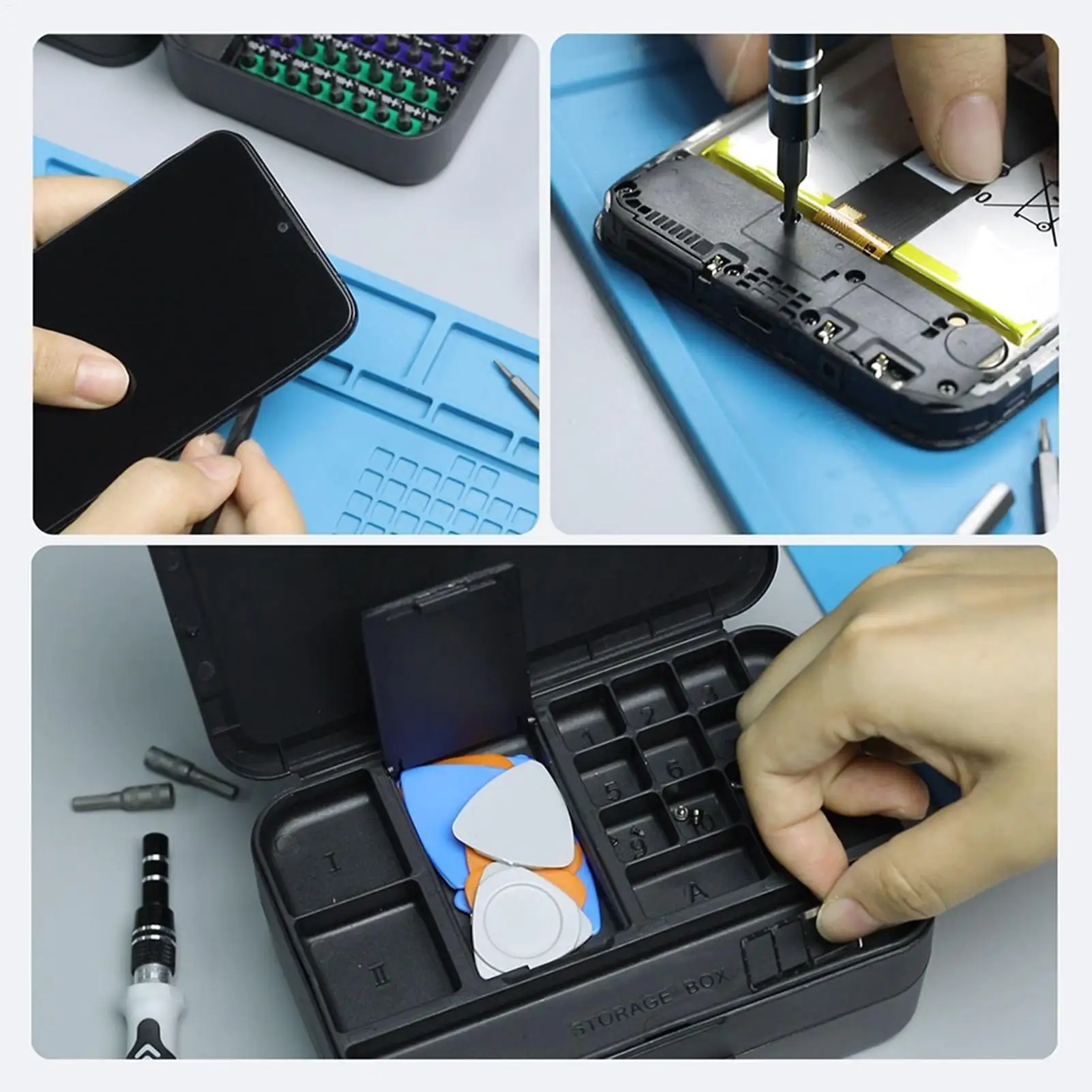 

Screw Driver Set Kit 108 Bits with Storage Portable Screwdriver Set Electronics Repair Kit for Electronics Phone Computer Tablet