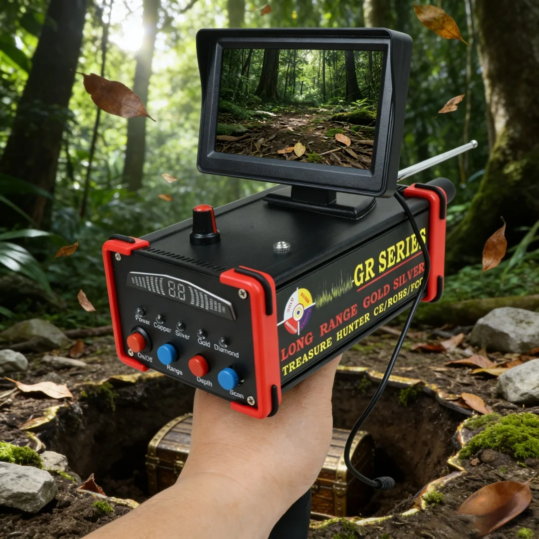 New Updated Plug in Display Long Range Gold Diamond Copper Silver Precise Searching Locating High Effective Metal Detector