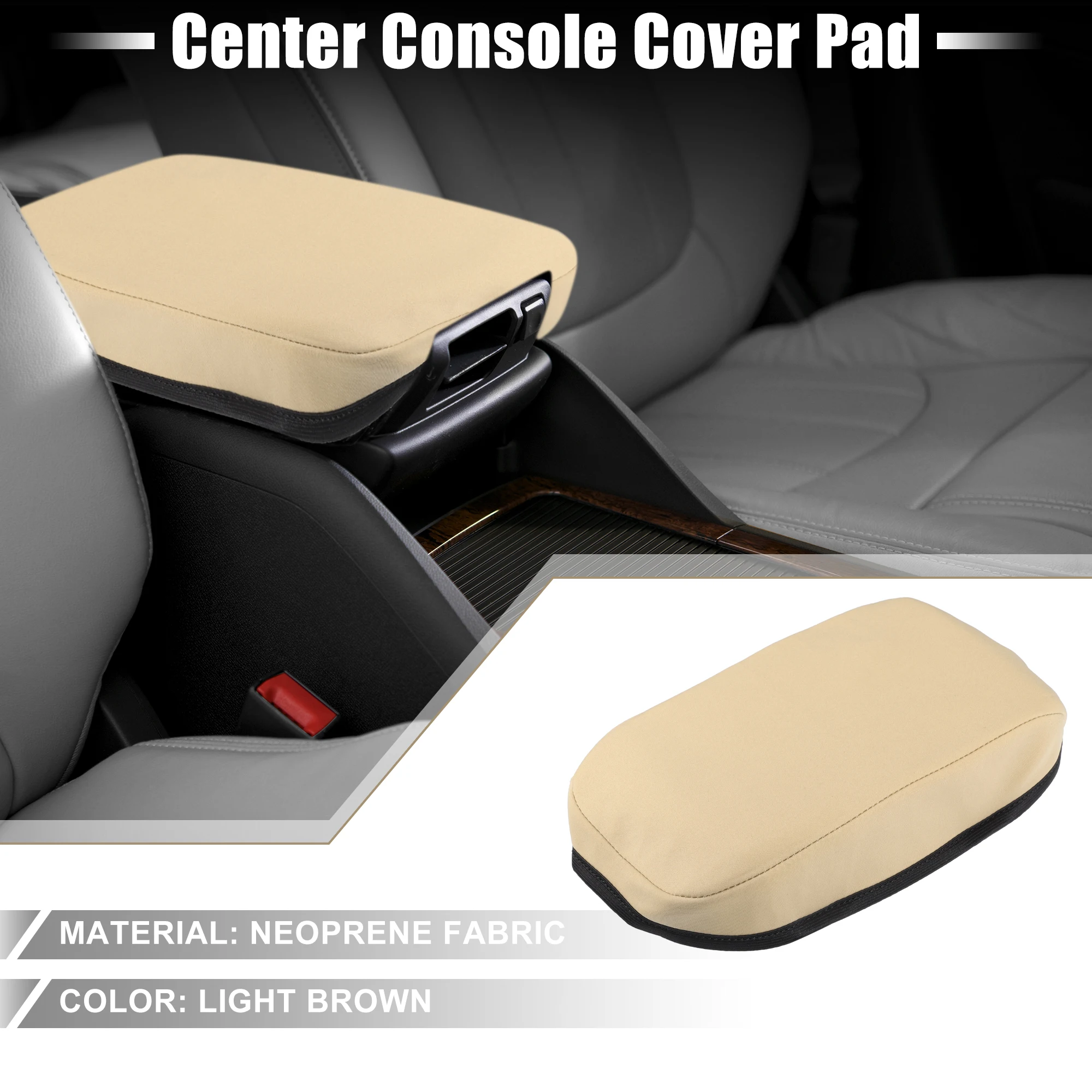 

UXCELL Center Console Armrest Cover Waterproof Console Covers Pad Trim Protector for Nissan Sentra 2013-2019 Neoprene Fabric