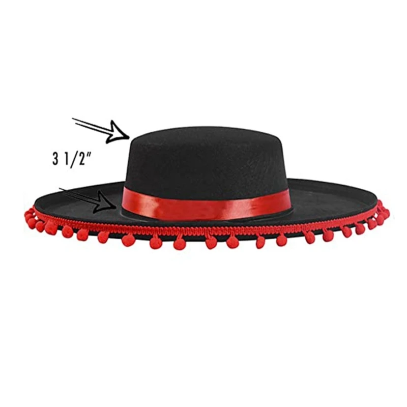 Top Hats Fashion Headwear Sombrero Hat Caps Party Photo Props F3MD