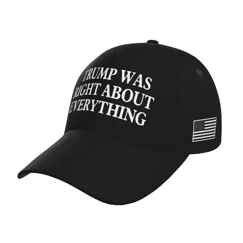 2025 Trump Was Right About Everything New Cap USA Baseball Caps Large Size President Hat Embroidery Wholesale Drop Shipping Hats