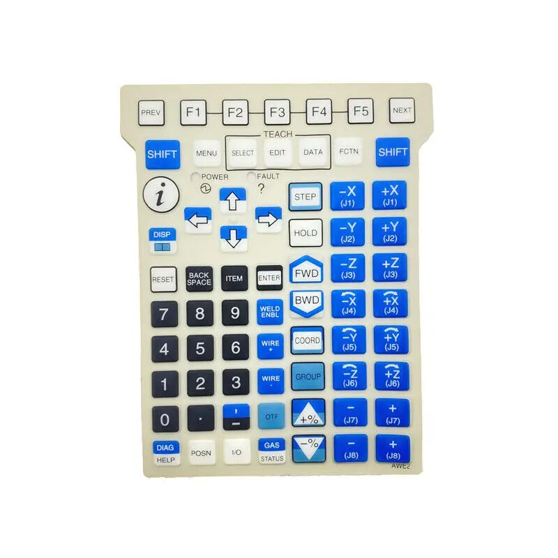 

AWE2 For FANUC Teach Pendant KeyPad Overlay Membrane Button Protective Film