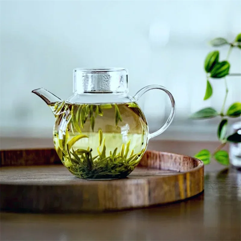 200ml Heat Resistant Small Glass Teapot Household Mini Green Tea Pot Single Person Kungfu Tea Set Accessories Tea Maker Teaware