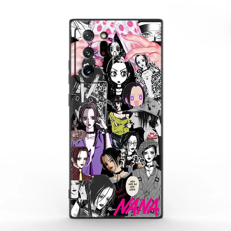 Nana Osaki Anime Black Case For Samsung Galaxy M14 M13 M12 M54 M53 M52 M33 M04 M23 Note 10 Plus 20 Ultra A6 A7 2018 A52017 Cover