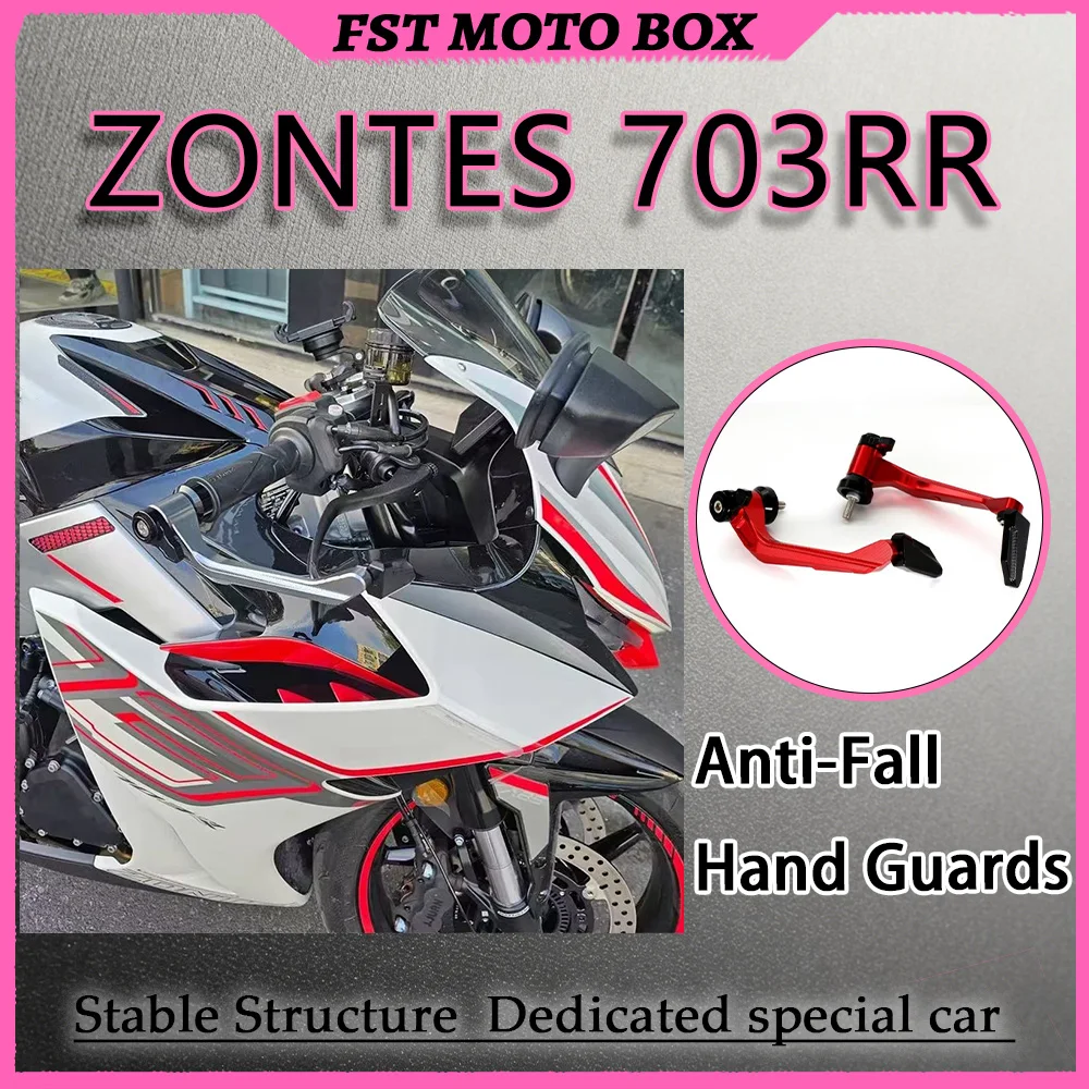 FOR ZONTES 703RR Racing Handguard Lightweight Hollow Design CNC-Machined Ventilated Flow-Guiding Structure Anti-Slip Clam