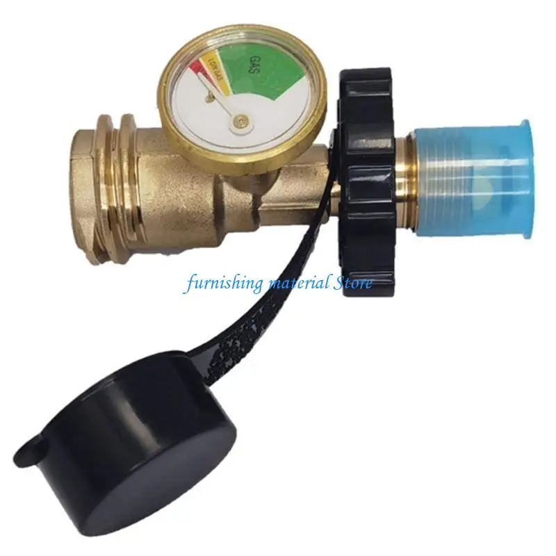 Y5GD Easy Installation Propane Tanks Pressure Gauge for 5-100LB Tanks Ensuring Safety Leak Detection Gas Grills And Heaters