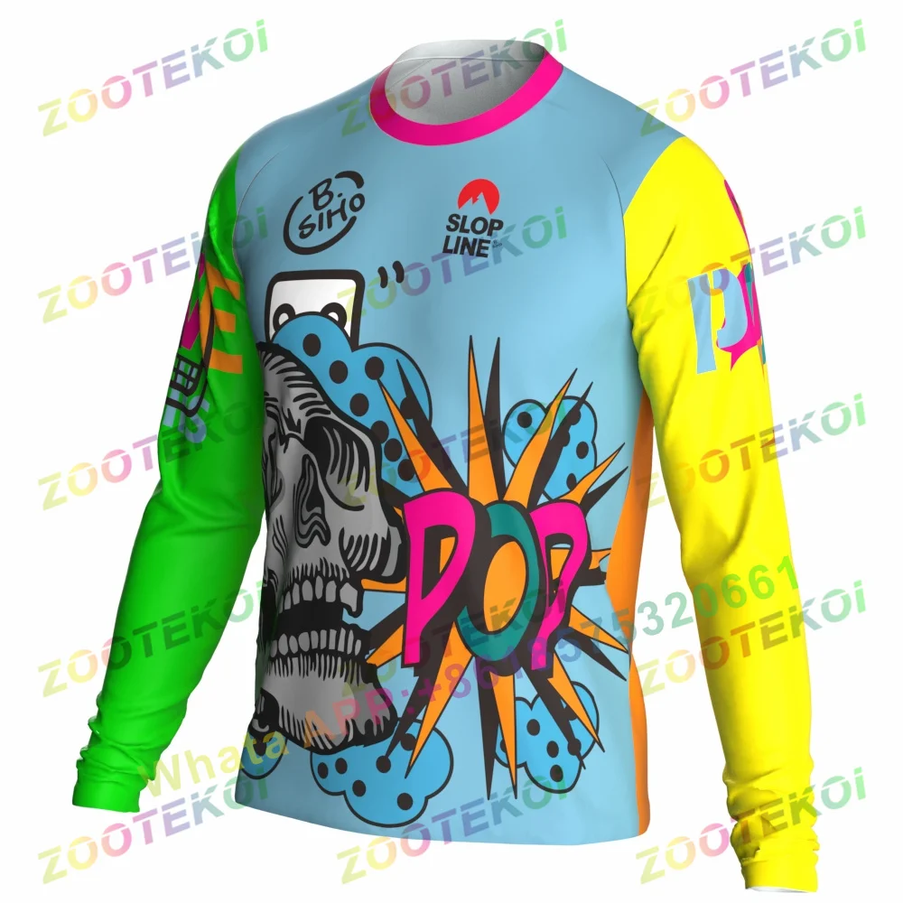 Slopline B.simo 2023 Kids Quick Dry Motocross Jerseys Downhil Mountain DH Shirt MX Motorcycle Cycling Clothing Boys MTB T-Shirts