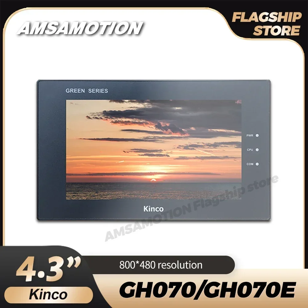 Image of 7-Zoll Kinco TFT HMI GH070 GH070E LED Touchscreen Mensch-Maschine-Schnittstelle mit Ethernet-Anschluss und RS232/422/485 Ethernet-Panel