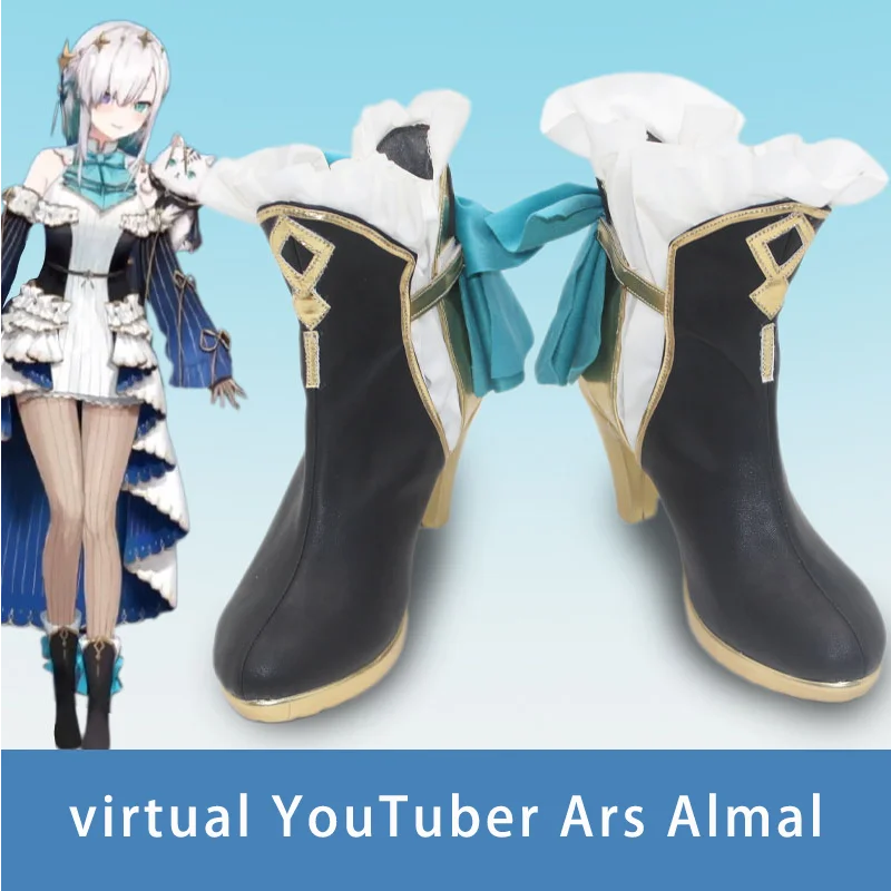 

Virtual YouTuber Ars Almal Shoes Boots For Hallowmas Party Comicon Adult Women Men